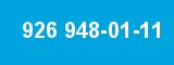 926 948-01-11 926 948-01-11
